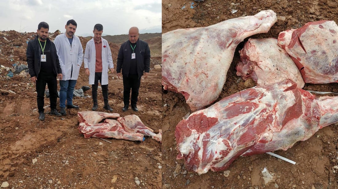 94 کیلۆ گۆشتی خۆماڵی لە هەڵەبجە دەستی بەسەرداگیرا و لەناوبرا