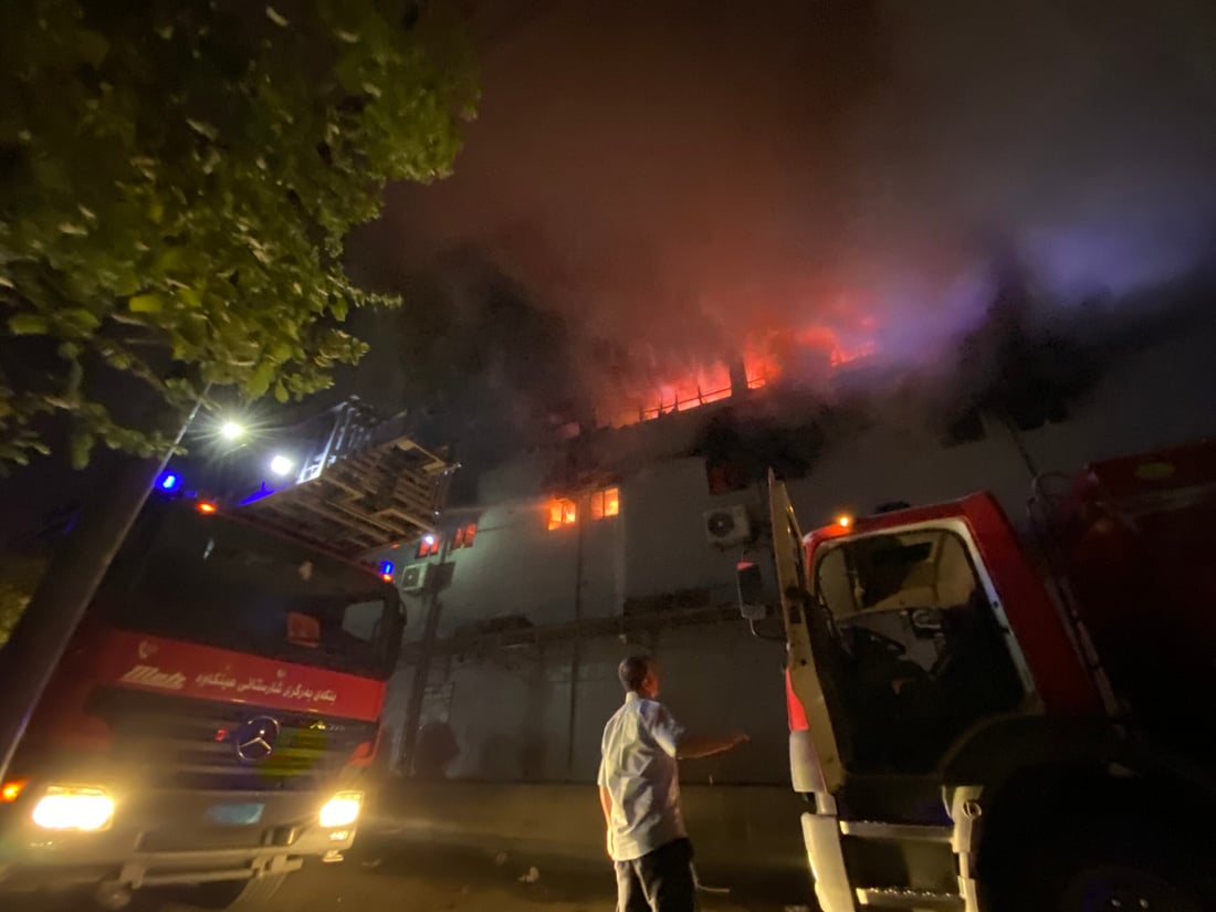 مشاهد من حريق أربيل الكبير الآن: تجنبوا شارع 60