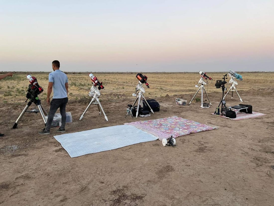 مخيم فلكي في واسط يرصد احتراق النيازك ووكالة ناسا تنشر إبداعات العراقيين (صور)