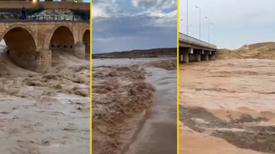 الأنبار تبشر أهل الجنوب: السيول تغمر الوديان وتملأ الفرات و”الخير جايكم”