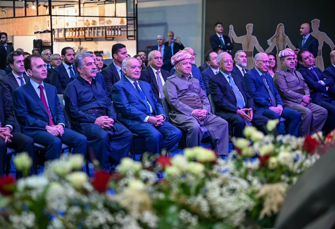 صور: البارزاني وفخري كريم يفتتحان الدورة 18 لمعرض أربيل الدولي للكتاب