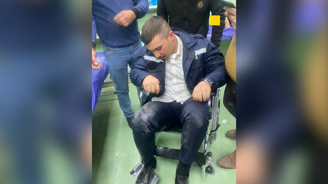 پۆلیسێکی هاتوچۆ لە لایەن شۆفێرێکەوە بریندار کرا