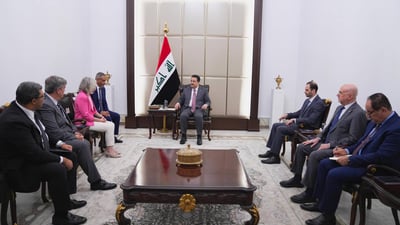 Al-Sudani meets Finnish envoy, Nokia executives to discuss tech collaboration