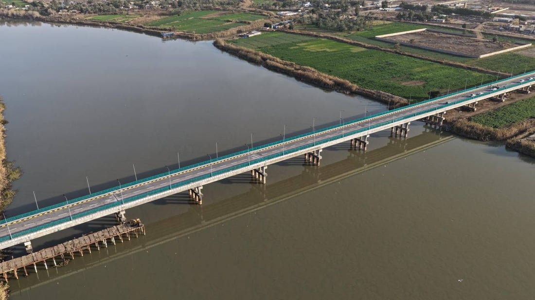 Wasit opens concrete bridge linking Ahrar to Kut, replacing aging floating crossing
