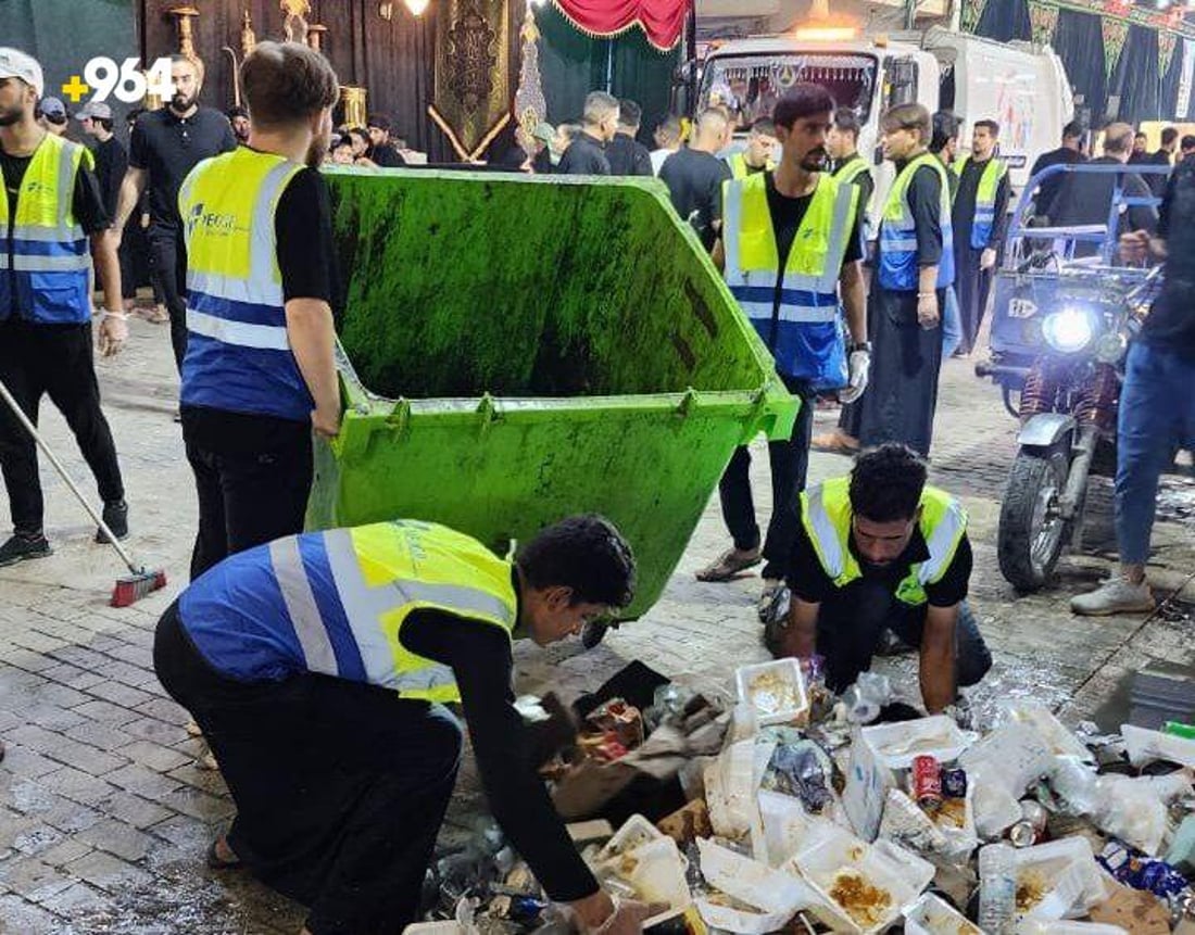 صور: بلدية السماوة لا تغطي 1600 موكب والمتطوعون نظفوا الشوارع بعد ليلة الزناجيل