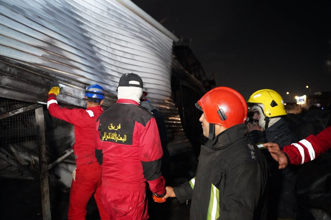 ئاگرەکەى بەغدا کۆنتڕۆڵکرا