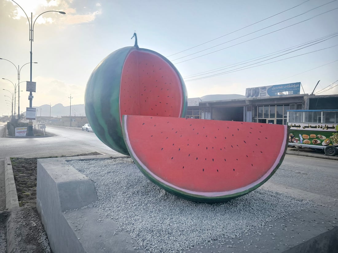 Watermelon statue unveiled in Said Sadiq market celebrates local agriculture