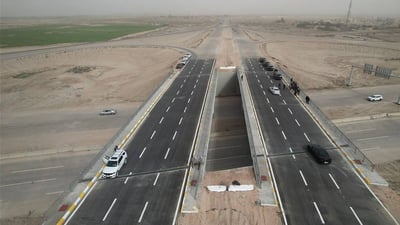 صور: ذي قار تفتتح جسر البطحاء الكونكريتي والمحافظ يعد بتقليل الاختناقات