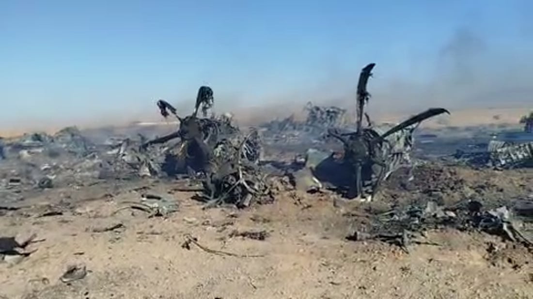 إيران تبث فيديو لحطام طائرات أميركية لكن من دمرها؟.. روايتان متضاربتان