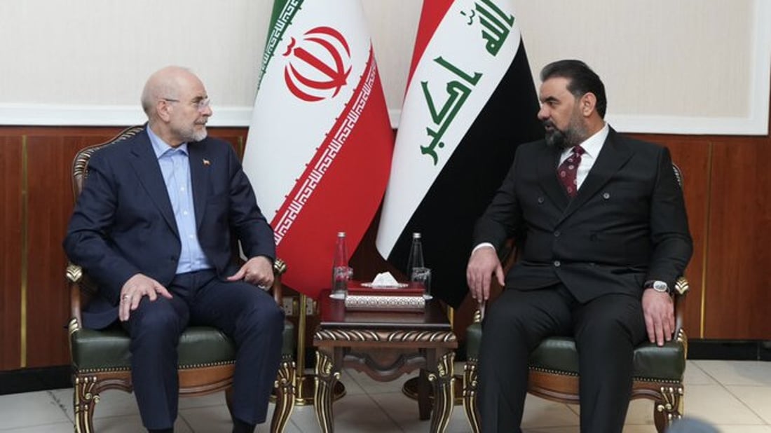 صور: الحلبوسي يستقبل نظيره الإيراني في مبنى البرلمان