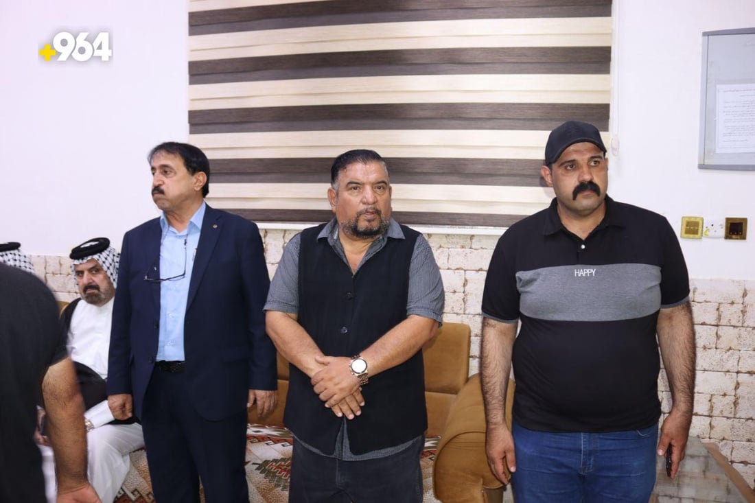صور: فرقة كاظم الساهر أول الحاضرين.. فاتحة كريم العراقي بمسجد والده في زيونة