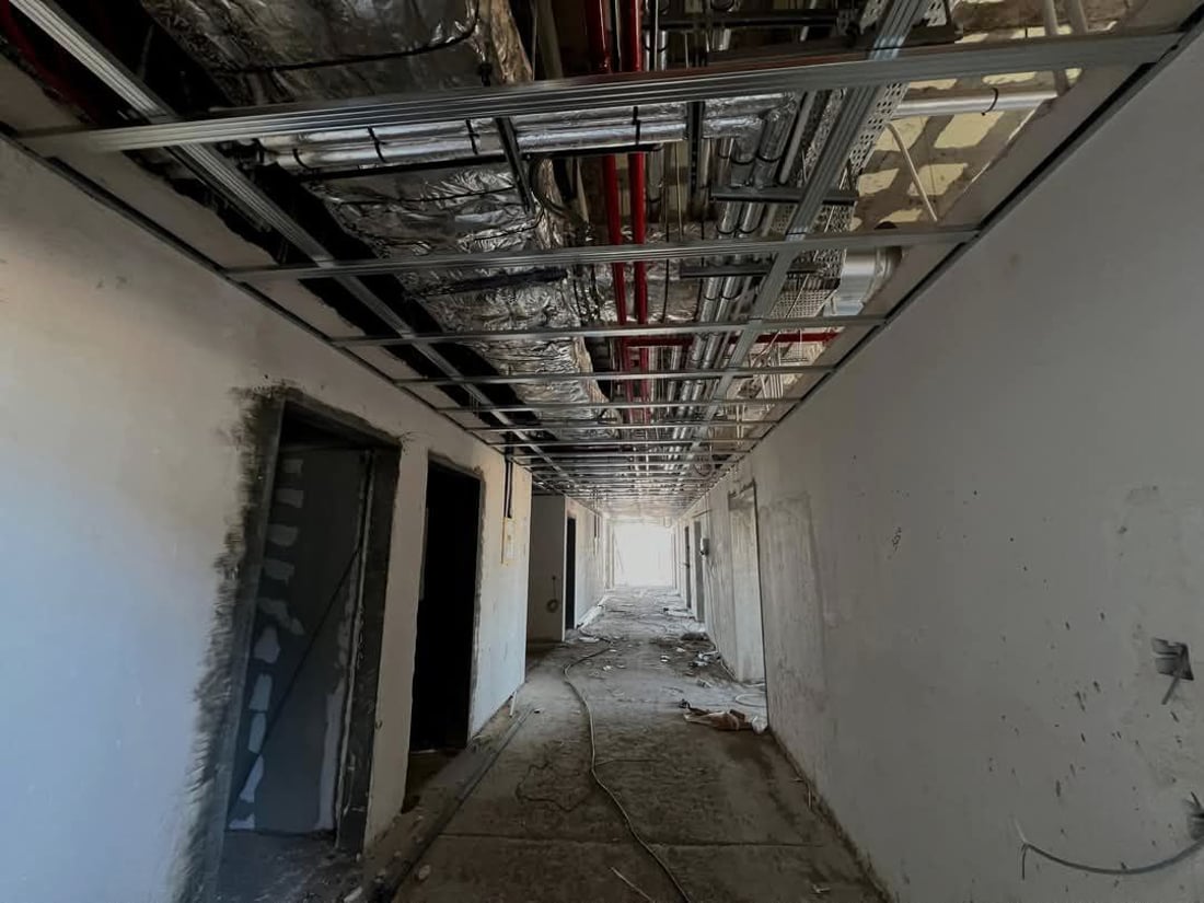 50%ـى کارەکانى نەخۆشخانەى 181 قەرەوێڵەیى خورماتوو تەواو بووە