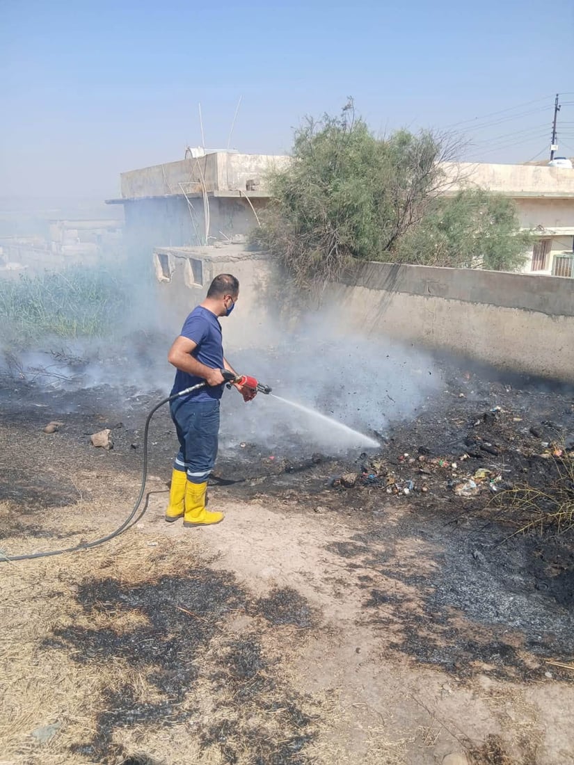 ئاگر لە دوو ناوچەی جیاوازی سنووری زاخۆ کەوتەوە