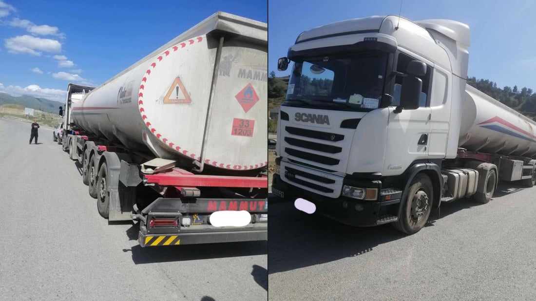 دوو شۆفێر تانکەر دەستگیرکران؛ تانکەرەکانیش دەستیان بەسەرداگیرا