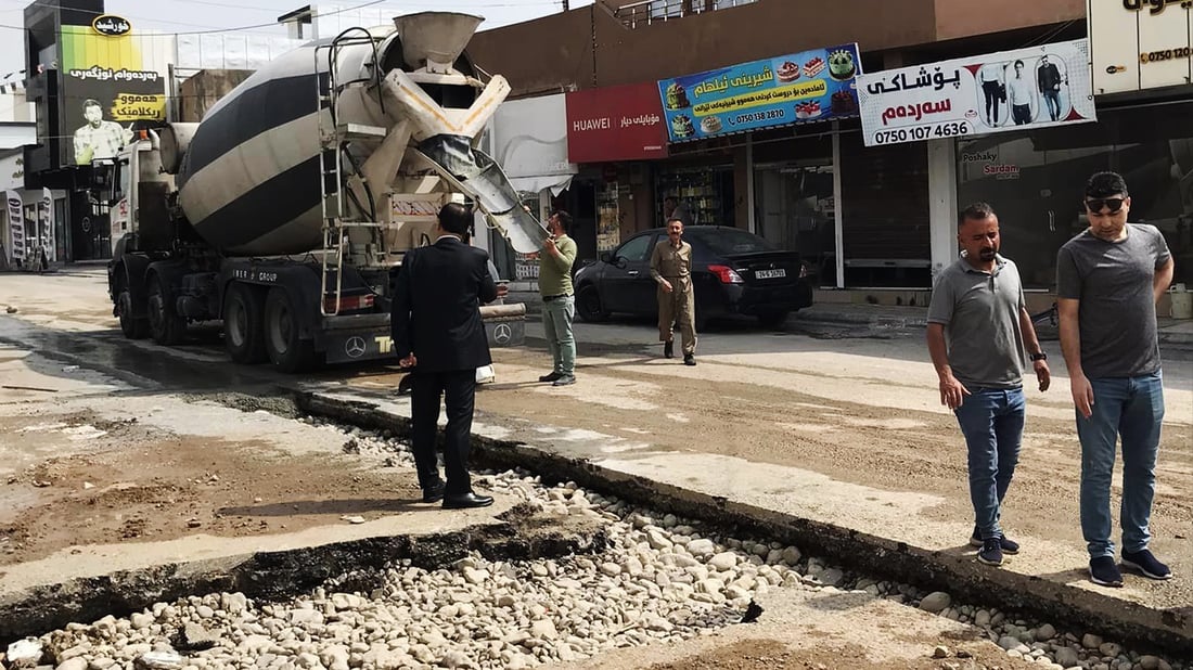 ئاو و ئاوه‌ڕۆ تێكه‌ڵبووه‌كه‌ى 300 ماڵى چوارقوڕنه‌ چاره‌سه‌ركرا