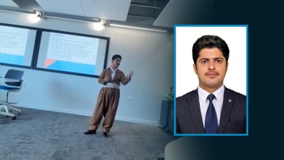 گه‌نجێكى كورد به‌شدارى له‌ كۆنفڕانسی تایبه‌ت به‌ “زمانه‌وانى ئه‌ركى” له‌ سۆتله‌ندا كرد