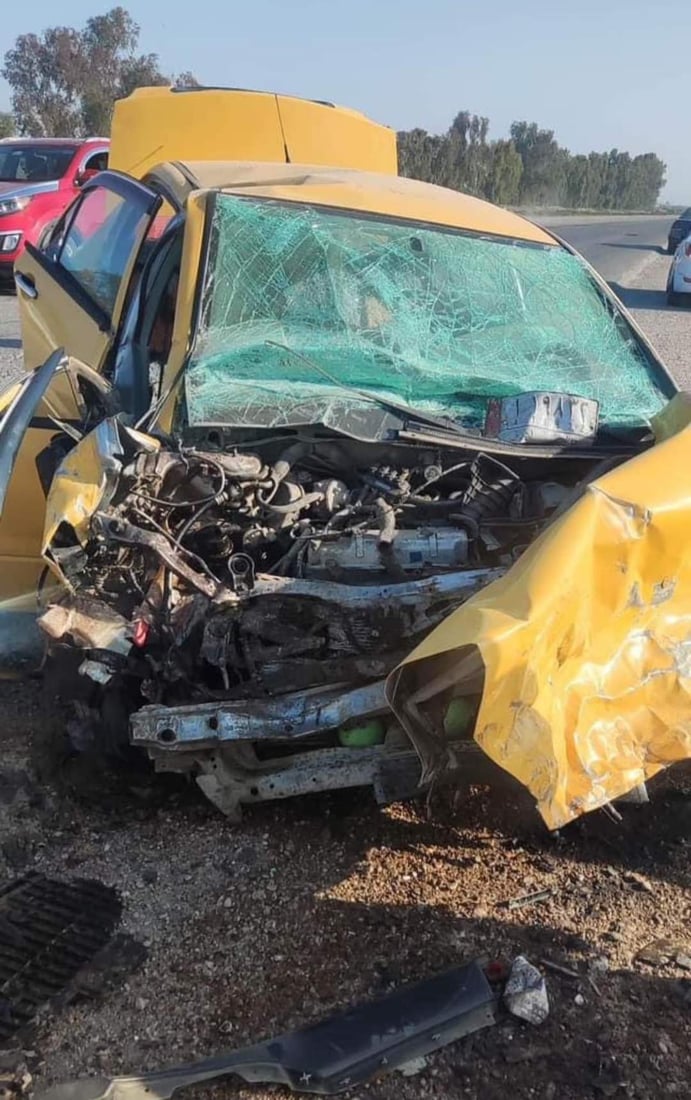 ديالى: اصطدام سيارتين على طريق دلي عباس.. قتيلان وجرحى