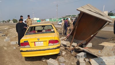 صور: حوادث السير تحطم سيطرات الجيش للمرة الثالثة في أسبوعين شمالي البصرة