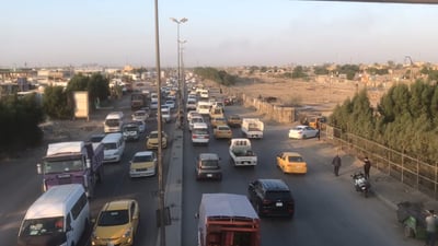 المرور: اختناقات مدخل بغداد الجنوبي لا تزيد عن ساعة يومياً (فيديو)