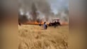 Fire breaks out at wheat field east of Tikrit