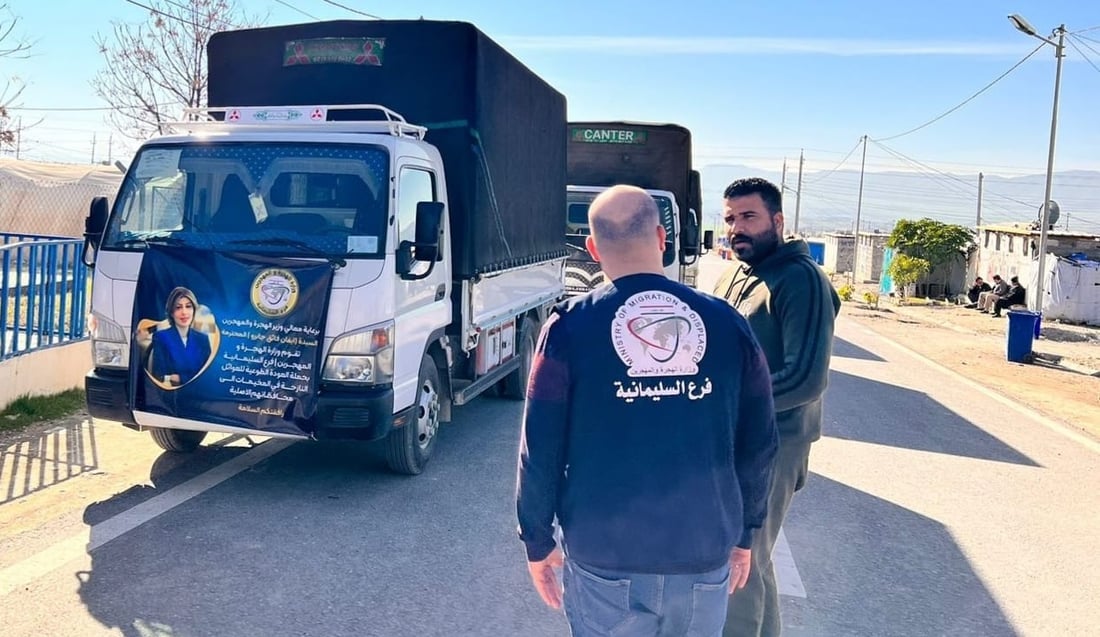 نزیکەی هەزار خێزانی ئاوارە لە سلێمانییەوە گەڕانەوە زێدی خۆیان