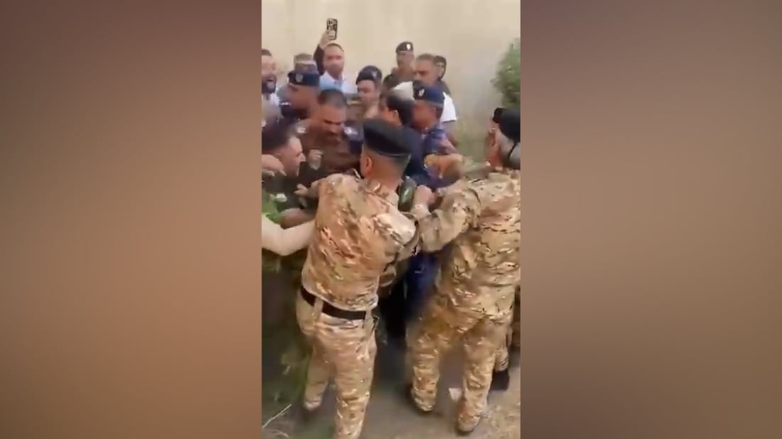 Baghdad weather authority workers block director in protest over alleged abuse, misconduct