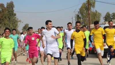 ماراثون تلعفر لدعم المرأة لم تشارك فيه حتى فتاة واحدة.. كل المتسابقين رجال (صور)