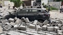 بەهۆی رەشەباوە دیواری پرۆژەیەک بەسەر ئۆتۆمبێلێکدا کەوت و زیانی مادی زۆری هەیە