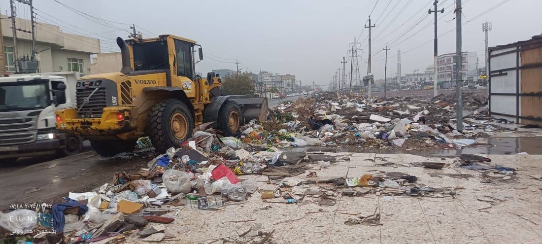 گۆڕەپانی بازاڕی سیم لە زبڵ و پاشماوە پاككرایەوە