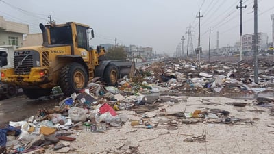 گۆڕەپانی بازاڕی سیم لە زبڵ و پاشماوە پاككرایەوە