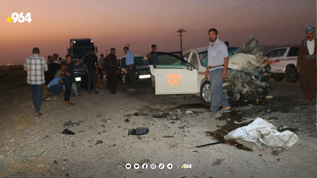 لە رووداوێکی هاتوچۆدا دوو کەس گیانیان لەدەستدا