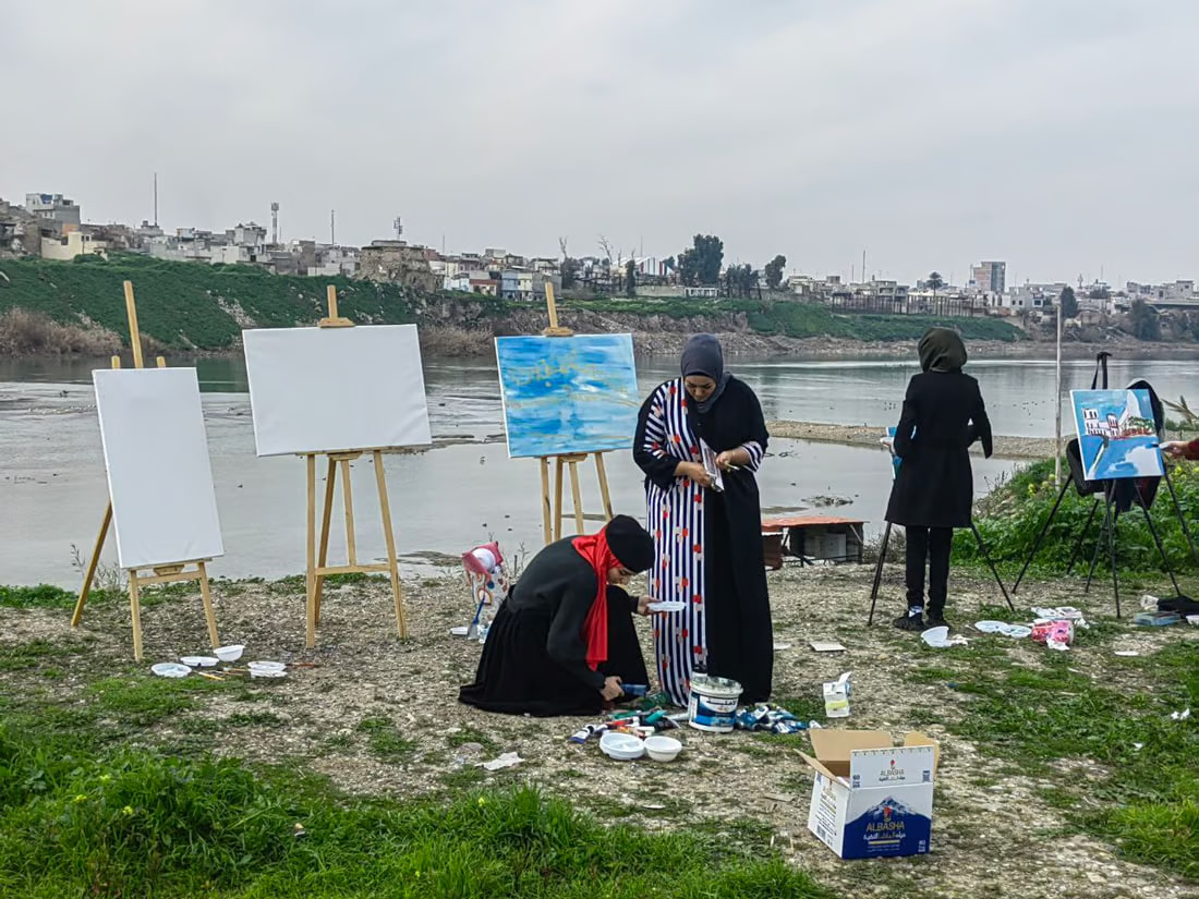 Mosul hosts open-air art symposium highlighting heritage, reconstruction