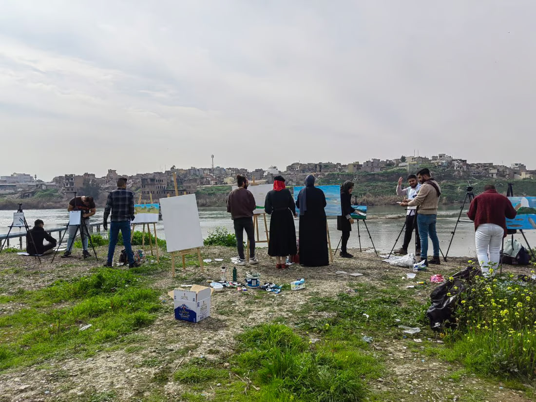 Mosul hosts open-air art symposium highlighting heritage, reconstruction