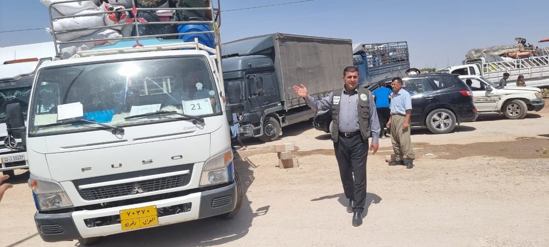 صور: وجبة جديدة من النازحين تعود من مخيم “شاريا” في دهوك إلى نينوى