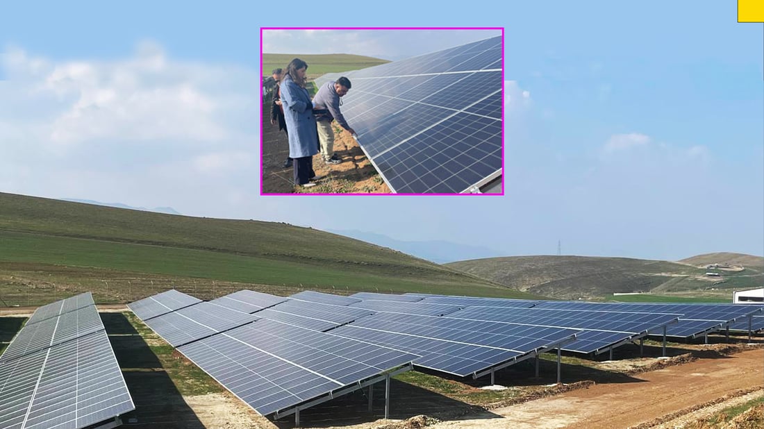 له‌ سلێمانی وێستگه‌یه‌كى وزه‌ى خۆر زیاتر لە یەك مێگاوات كارەبا بەرهەمدەهێنێت