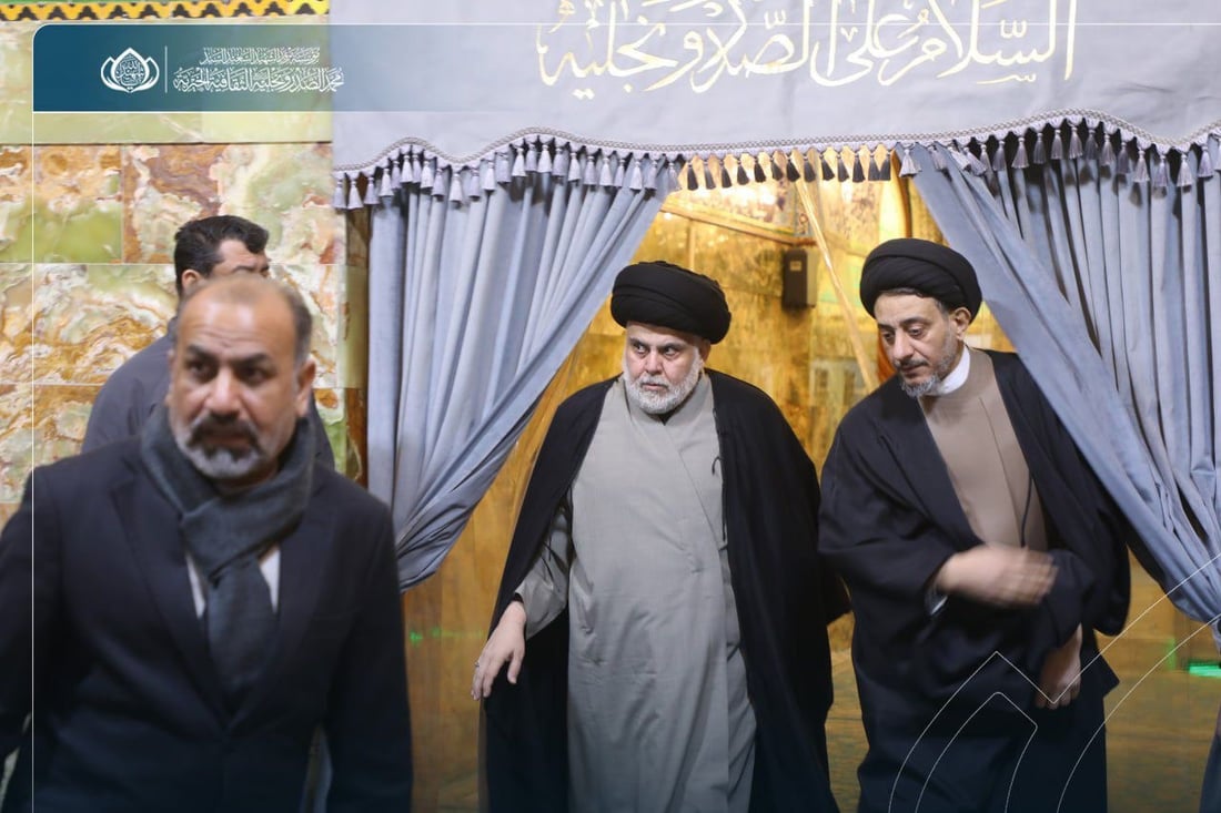 الصدر ليلة رأس السنة.. زيارة لمرقد والده وأخويه