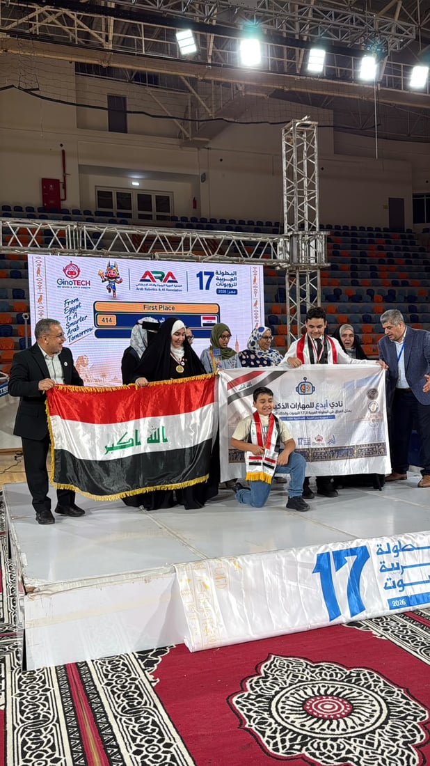 روبوتات العراق تكتسح العرب.. نادي “أبدع” يحصد ثالث لقب على التوالي من مصر