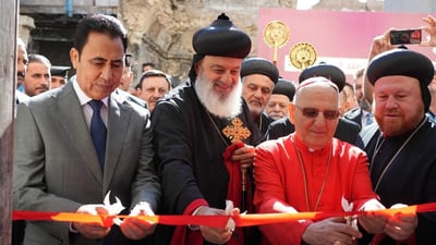 صور من نينوى الآن: افتتاح كنيسة مار توما بعد ترميمها من جديد