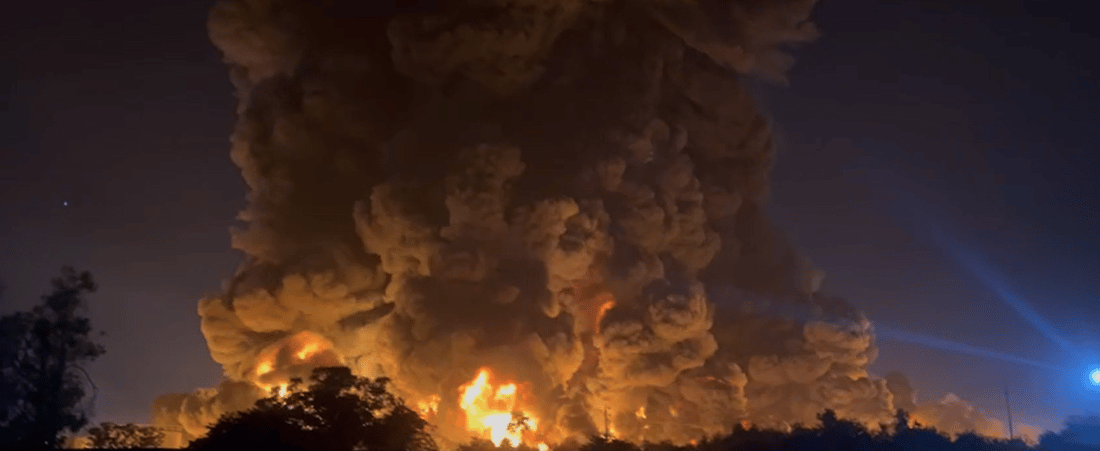 Fire rages at Erbil refinery, injuring at least 10
