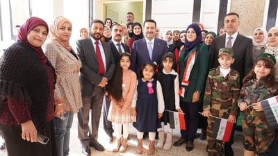 صور: السوداني يفتتح 64 مدرسة في البصرة