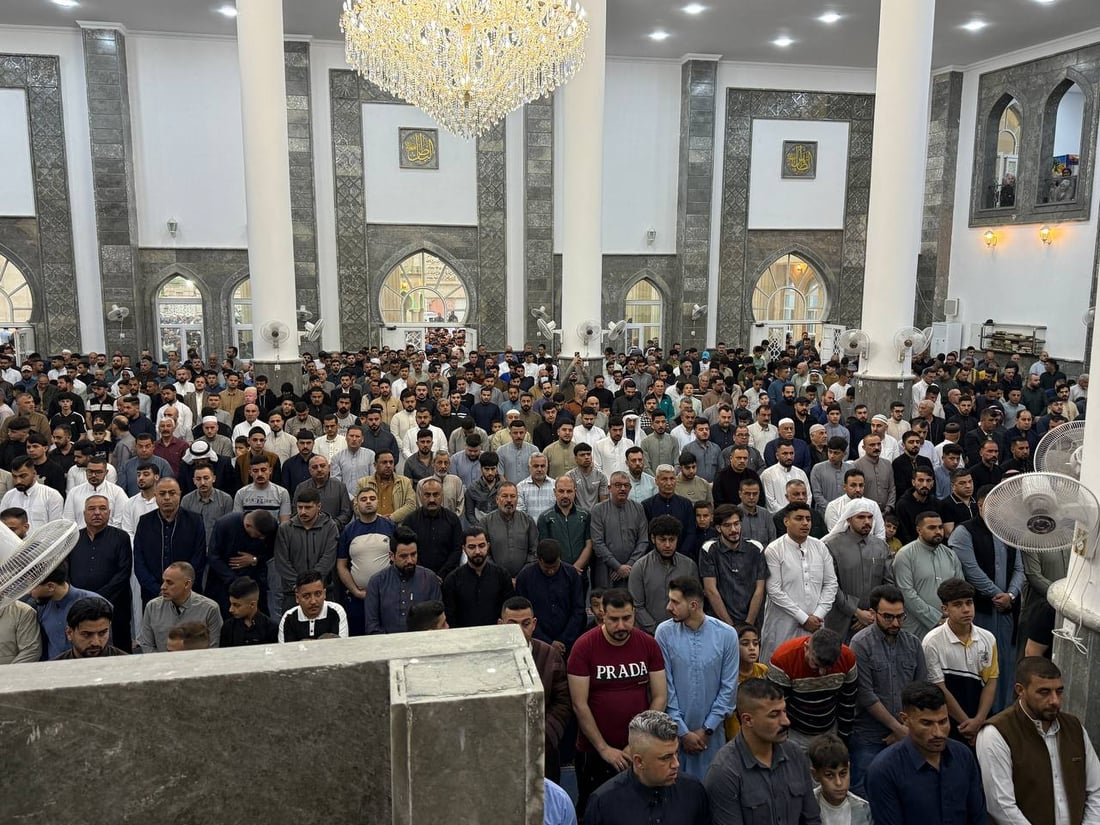 964 غطت صلوات العيد في كل العراق والختام من جامع النبي شيت بأيمن الموصل
