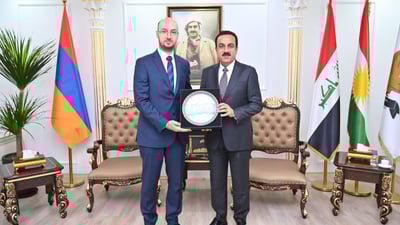 گەشتی فڕۆكە لە نێوان هەولێر و یەریڤان دەستیپێکردەوە