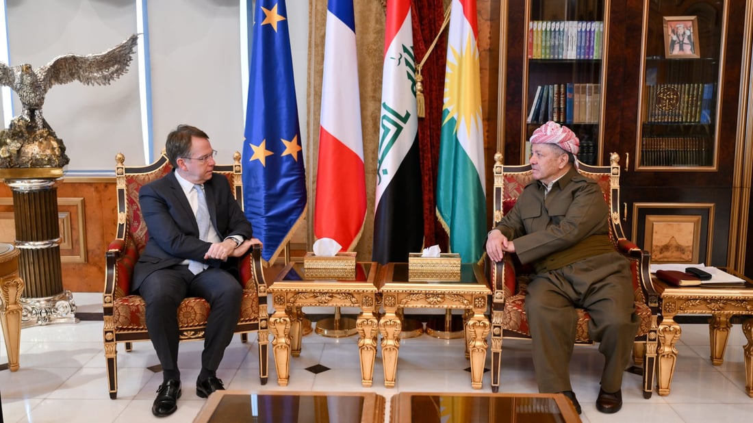 Barzani, French ambassador discuss political developments and Syria tensions