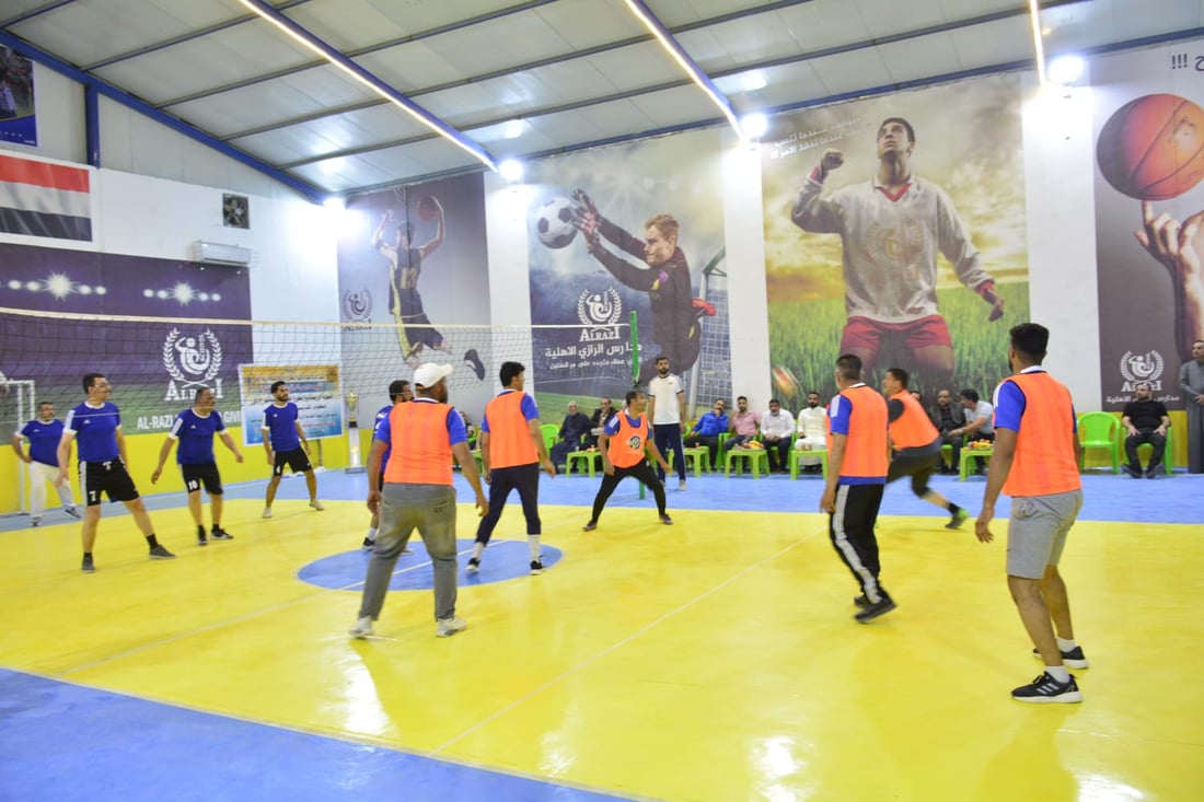 صور: مدرسو الزبير يلعبون الطائرة بعد الإفطار.. منافسة بين 18 مدرسة