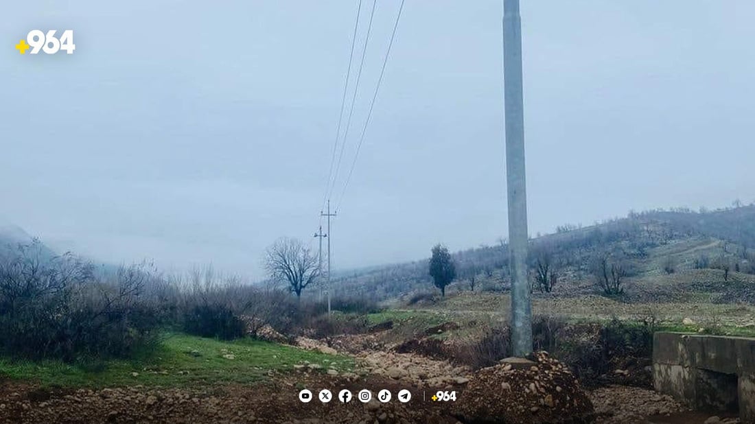 لە گوندێکی دینارتە 10 ستوونی کارەبا مەترسی کەوتنیان لەسەرە