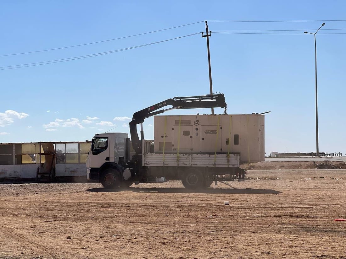 صور من منفذ طريبيل: وصول الخيام والمولدات إيذاناً ببدء الاعتصام عند حدود الأردن
