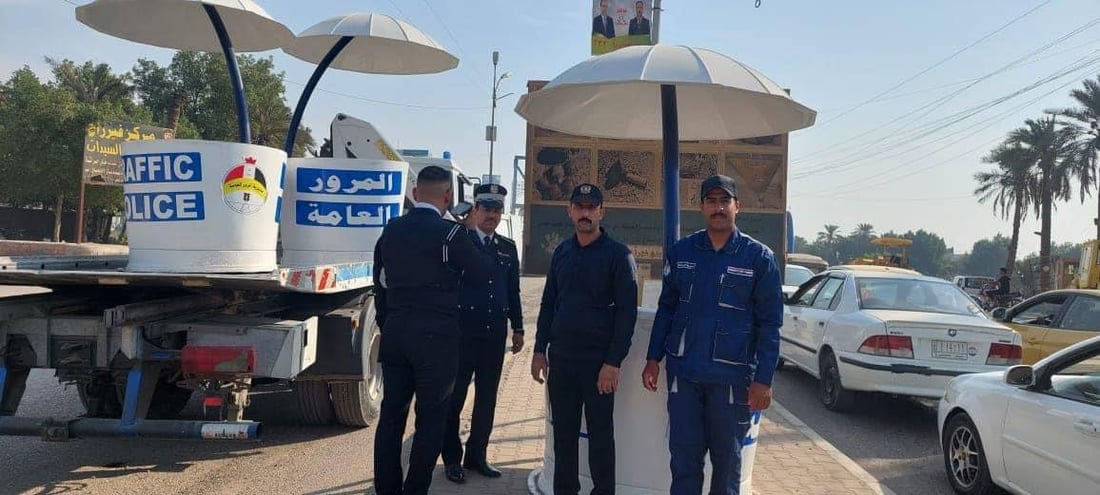 صور: مرور العمارة لن يتأثروا بالأمطار وسيشاهدون أفضل من تحت “الفايبر كلاس”
