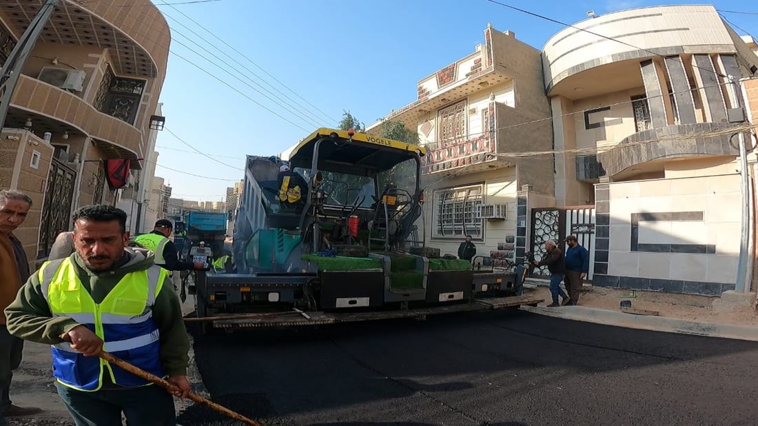 صور من كربلاء: خدمات حي “الانتفاضة الأولى”.. اصبروا 10 أيام أخيرة للتبليط