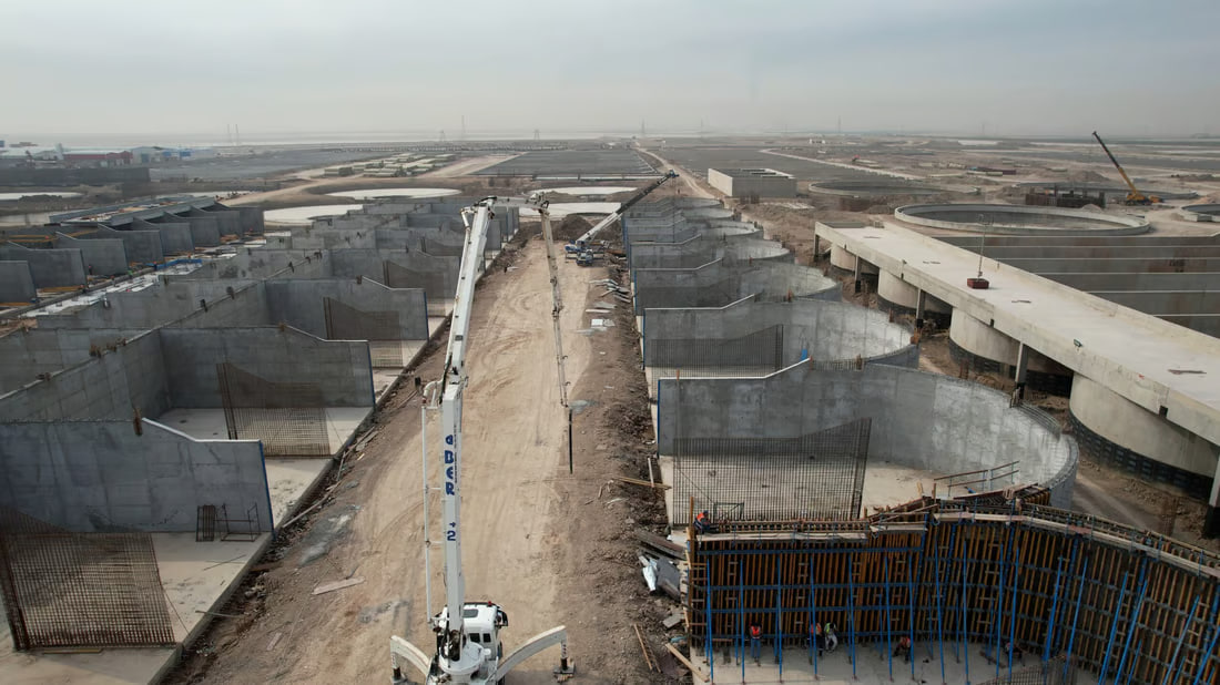 [PHOTOS] Progress at new Basra sewage treatment project