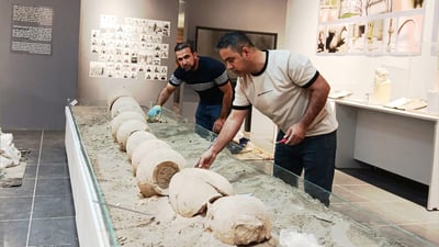 له ‌گه‌رمیان سیسته‌مێكی ئاودێری كۆنى شوێنه‌واری گواسترایه‌وه‌ ناو مۆزه‌خانه‌‌